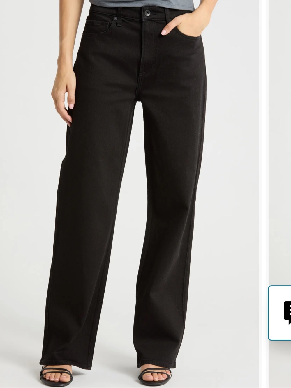 VGUC Rag and Bone Lori Mid Rise Wide Leg Jeans. Size 25. Color is Black